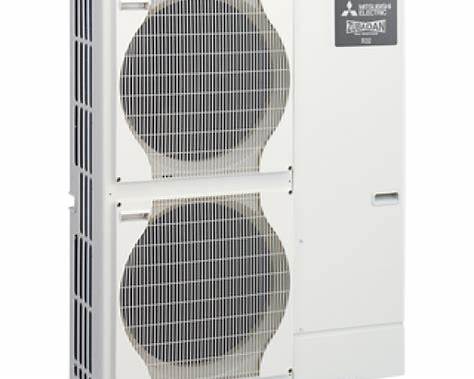Mitsubishi Electric Zubadan double-fan air source heat pump outdoor unit installed in 2013